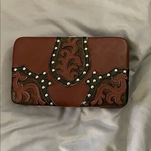 Maroon Western style Wallet